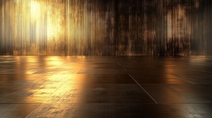 Wide brushed bronze plate with a fine steel sheet pattern, smooth metal surface featuring soft horizontal streaks, deep bronze tones illuminated by ambient light