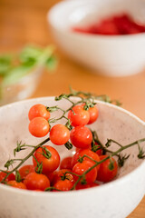 Close up of cherry tomatoes