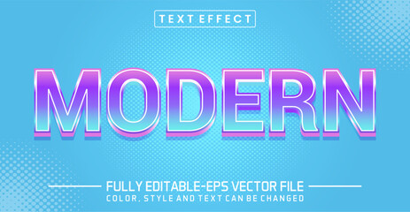 Modern font Text effect editable