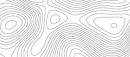 White topology and topography vector design abstract background contour map texture for print works . black curve line background with wave shape vector illustration.