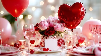 Romantic Table Setting for Special Occasion