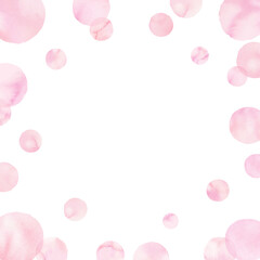 桜色の水玉のフレーム