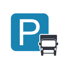 Parking Area Truck Template Icon