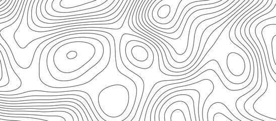 White topology and topography vector design abstract background contour map texture for print works . black curve line background with wave shape vector illustration.