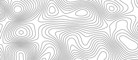 White topology and topography vector design abstract background contour map texture for print works . black curve line background with wave shape vector illustration.