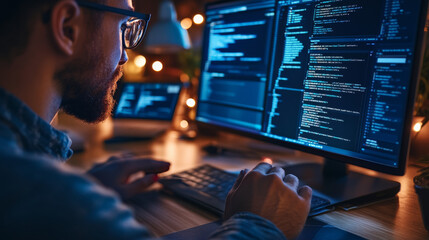 A cybersecurity expert presenting best practices for protecting corporate data, focusing on password management, encryption, and regular updates.