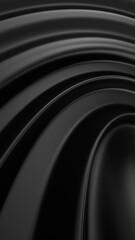 Abstract black vertical background Illustration. 3d rendering illustration not AI