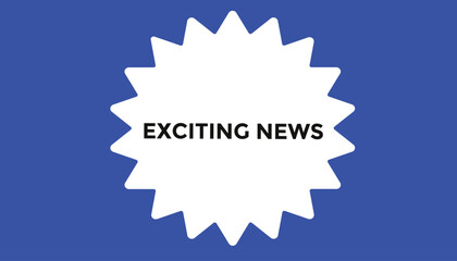 Exciting news  banner templates. Vector Illustration 
