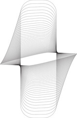 Geometric shape line with blend effect effect. Futuristic technology concept