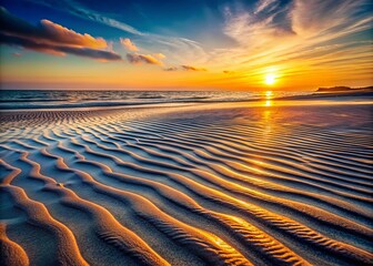 Captivating Low Light Photography of Sand Patterns and Textures at Dusk