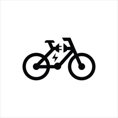 Fototapeta premium electric bike icon vector illustration, for icons and more