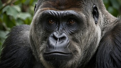 Obraz premium close - up of an adult chimpanzee