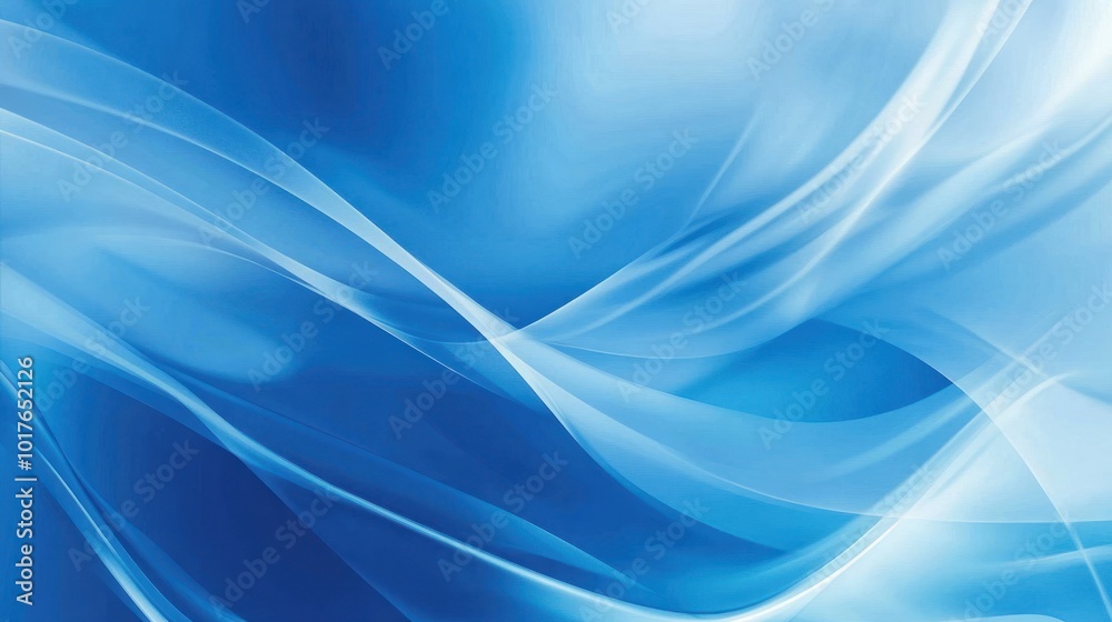 Poster blue abstract background vector: vectorized blue abstract background with smooth lines and shapes, s