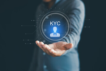 KYC Digital Identity Verification Face Scan for Identity Biometric Authentication Cyber...