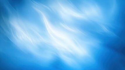 Blue abstract background with soft gradients: Smooth transitions between different shades of blue, creating a calming and refined abstract background.