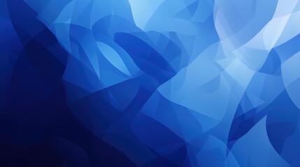 Fototapeta premium Blue abstract design: Minimalist blue abstract shapes floating in a sea of varying blue tones, perfect for presentations or branding.