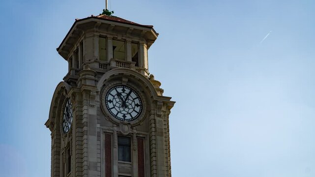 shanghai clock tower time-lapse photography time lapse