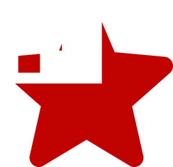 TONGA Flag In Star Shape