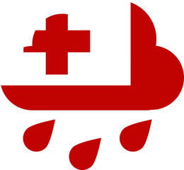 TONGA flag on Rain Drops Icon