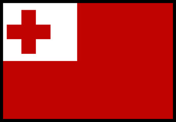 TONGA Flag rectangle Icon