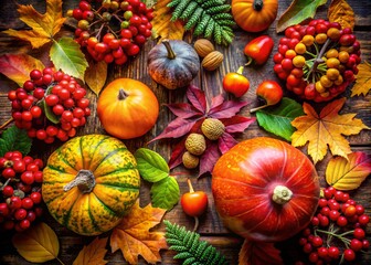 Decorative Autumn Plants and Colors for Fall Designs
