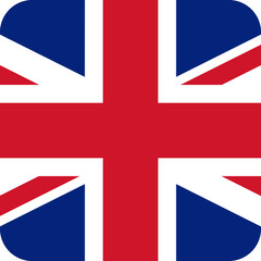Obraz premium UNITED KINGDOM Flag Square Icon