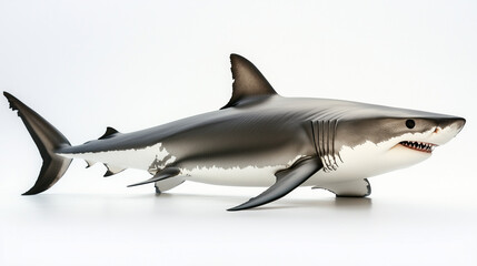 Fototapeta premium Apex Predator Profile: Shark in Full View