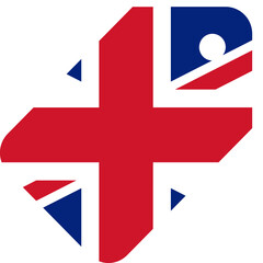 Obraz premium UNITED KINGDOM Flag on Price Tag