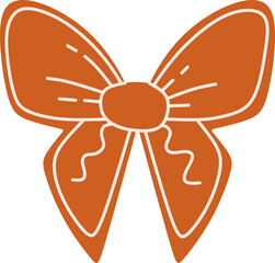 Gingerbread Ribbon Bow