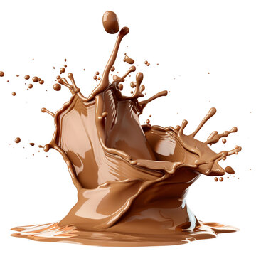 recommend clip art: Brown chocolate liquid paint milk splash swirl clip art
