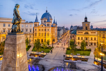 The city of Łódź - view of Freedom Square. Lodz, Poland. © Tomasz Warszewski