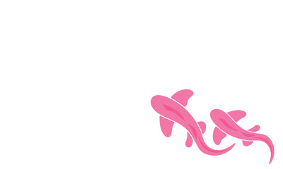 Ocean background, top aerial view vector illustration. Water waves surface pattern with sharks. copy space at the centre. Sea summer travel design.