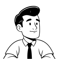 business person doodle avatar illustration 