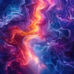 Obraz premium The colors, gradients, and fantastic, bright colors.