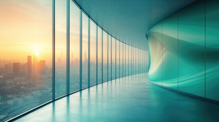 Fototapeta premium City and sky view