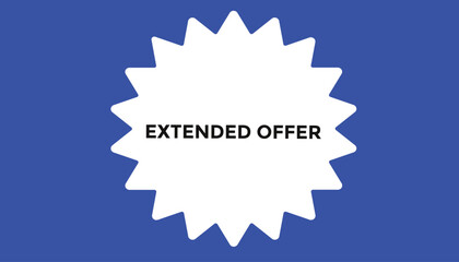 Extended offer web banner templates. Vector Illustration 
