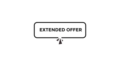 Extended offer web banner templates. Vector Illustration 
