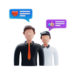 3D Client Feedback and Interaction Icon
