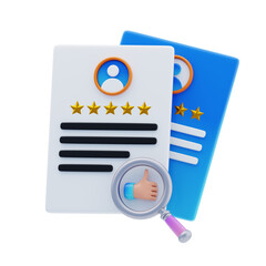 3D Review Aggregator for Collected Ratings
