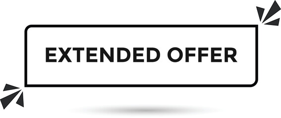 Extended offer web banner templates. Vector Illustration 
