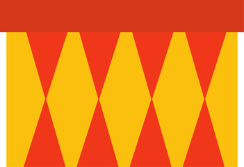 A gift box with triangle pattern