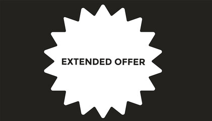Extended offer web banner templates. Vector Illustration 
