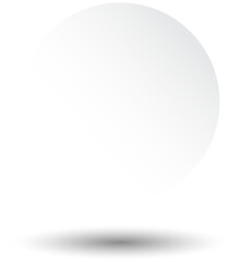Realistic paper round shadow