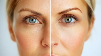 Fototapeta premium Non-surgical facial rejuvenation for women This is a broad and competitive category, including treatments like Botox, fillers, and laser therapy.