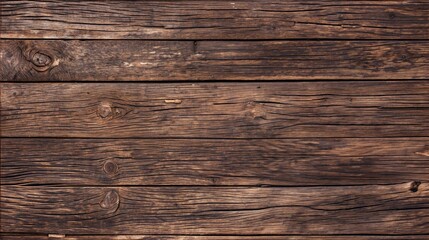 Fototapeta premium Weathered wooden plank background, ideal for rustic designs and creative projects.