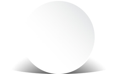 Realistic paper round shadow
