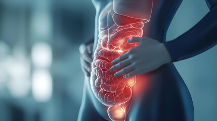 Human Digestive System Illustration.