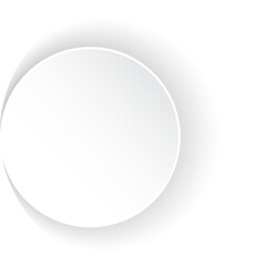 Realistic paper round shadow