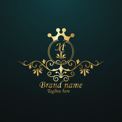 Web creative initial  latter logo design with modern business vector template. luxury new  logo design. creative isolated  monogram logo design with golden color