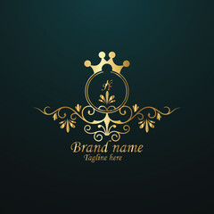 Web creative initial  latter logo design with modern business vector template. luxury new  logo design. creative isolated  monogram logo design with golden color